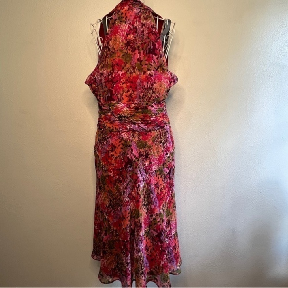 New Directions sleeveless multi-colored dress, Sz 14. Preowned. Like new. - Picture 3 of 9